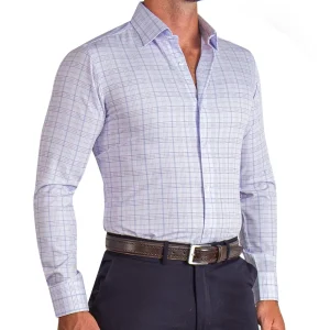 State and Liberty "The Lavender" Light & Dark Purple Plaid | Dress Shirts