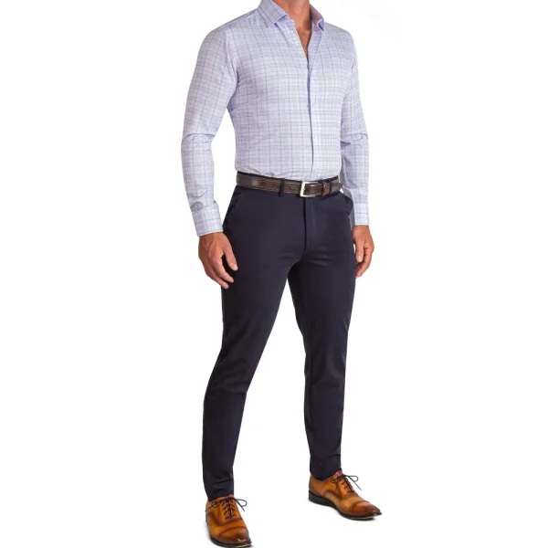 State and Liberty "The Lavender" Light & Dark Purple Plaid | Dress Shirts