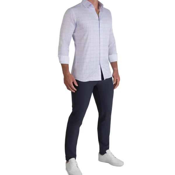 State and Liberty "The Lavender" Light & Dark Purple Plaid | Dress Shirts
