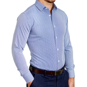 State and Liberty "The Marshall" Blue Pinstripe | Dress Shirts
