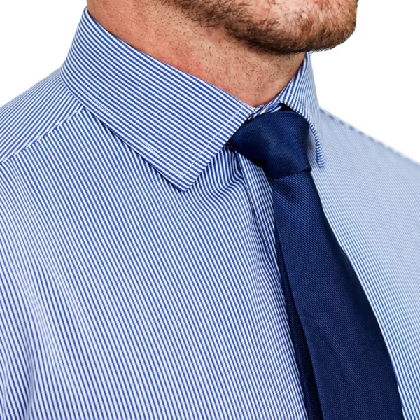State and Liberty "The Marshall" Blue Pinstripe | Dress Shirts