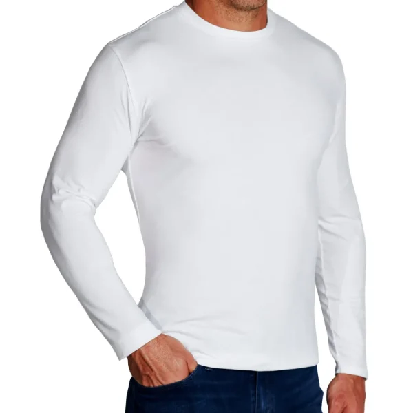 State and Liberty "The Middletown" White Long Sleeve Crewneck | Casual Long Sleeves