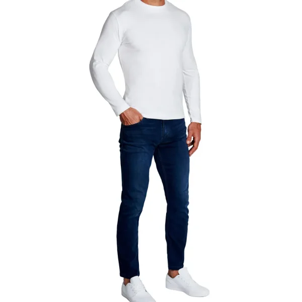 State and Liberty "The Middletown" White Long Sleeve Crewneck | Casual Long Sleeves