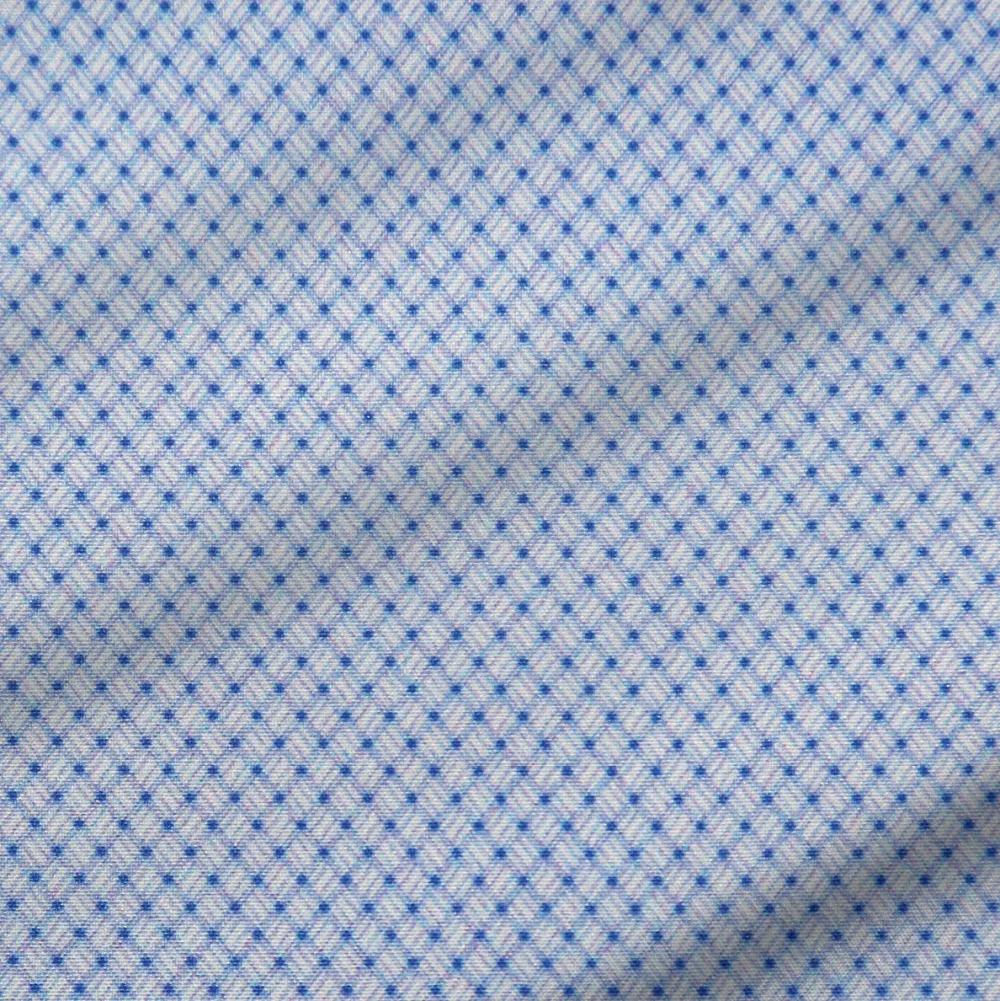 State and Liberty "The Morrison" Blue & White Mini Pattern | Dress Shirts