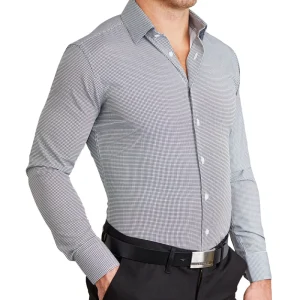 State and Liberty "The Newbury" Black Windowpane | Dress Shirts