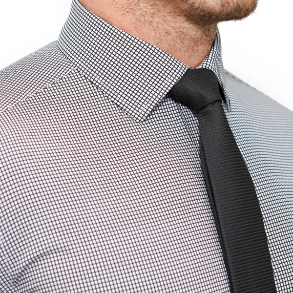 State and Liberty "The Newbury" Black Windowpane | Dress Shirts
