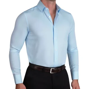 State and Liberty "The Peter" Light Blue Weave | Dress Shirts
