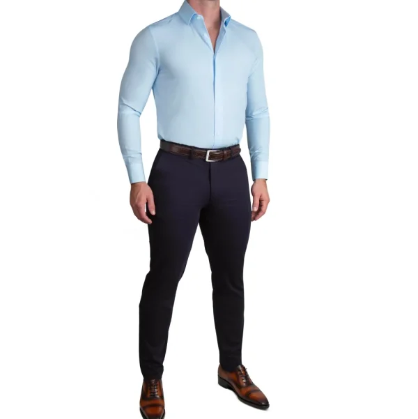 State and Liberty "The Peter" Light Blue Weave | Dress Shirts