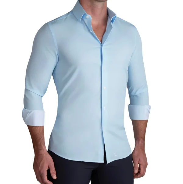 State and Liberty "The Peter" Light Blue Weave | Dress Shirts