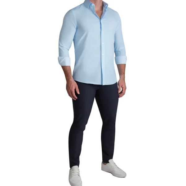 State and Liberty "The Peter" Light Blue Weave | Dress Shirts