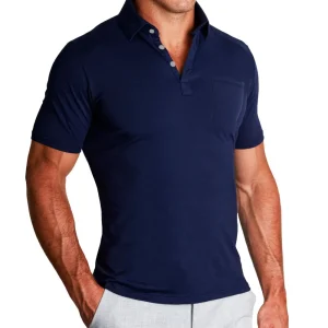 State and Liberty "The Quick" Navy on Navy Polo | T-shirts | Short Sleeve Button Downs