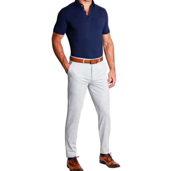 State and Liberty "The Quick" Navy on Navy Polo | T-shirts | Short Sleeve Button Downs