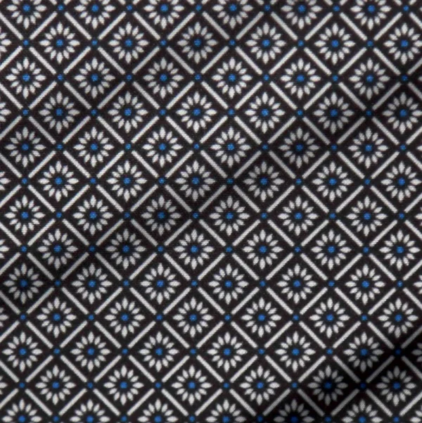 State and Liberty "The Remington" Black and White Star Geo Print | Dress Shirts