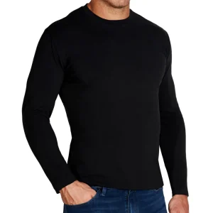 State and Liberty "The Riley" Black Long Sleeve Crewneck | Casual Long Sleeves