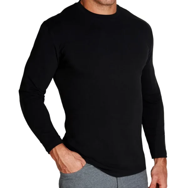 State and Liberty "The Riley" Black Long Sleeve Crewneck | Casual Long Sleeves