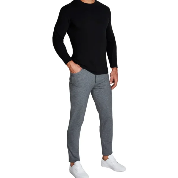 State and Liberty "The Riley" Black Long Sleeve Crewneck | Casual Long Sleeves