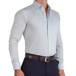 State and Liberty "The Robby" Grey & White Herringbone | Dress Shirts