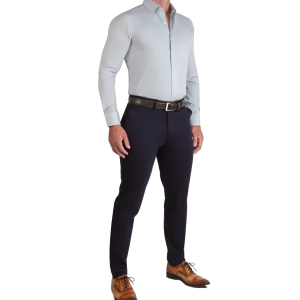 State and Liberty "The Robby" Grey & White Herringbone | Dress Shirts
