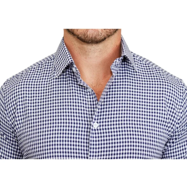 State and Liberty "The Rooney" Navy Gingham | Dress Shirts