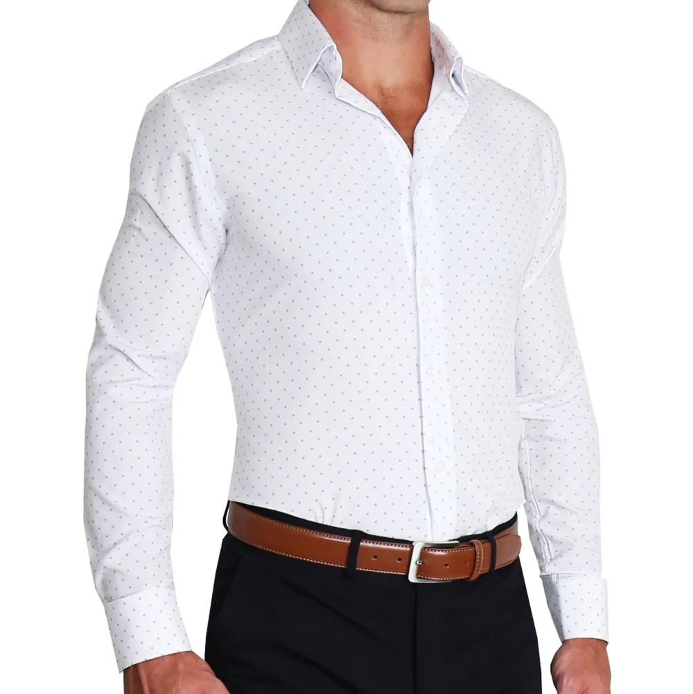 State and Liberty "The Ryder" Blue Plus Print | Dress Shirts