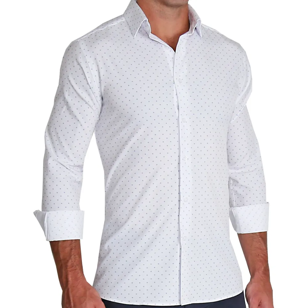 State and Liberty "The Ryder" Blue Plus Print | Dress Shirts