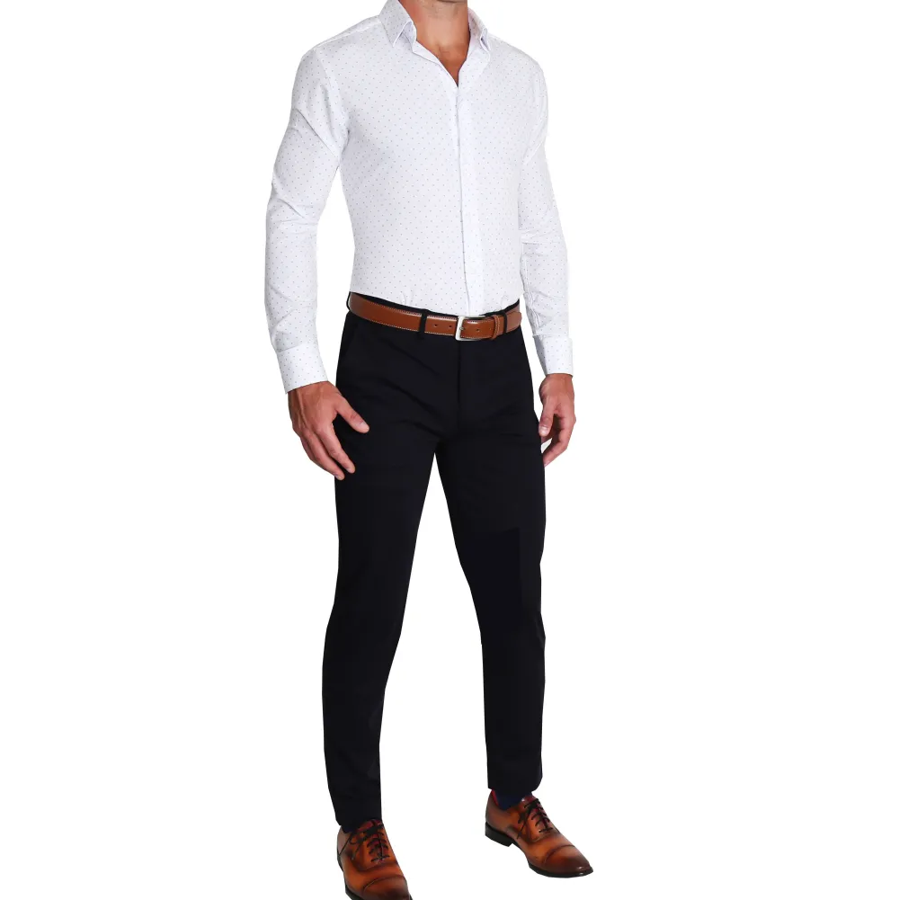 State and Liberty "The Ryder" Blue Plus Print | Dress Shirts