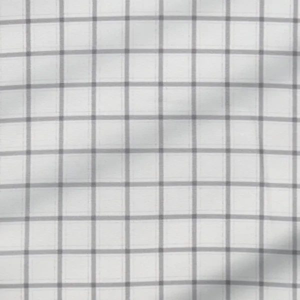 State and Liberty "The Scottie" Grey & White Windowpane | Dress Shirts