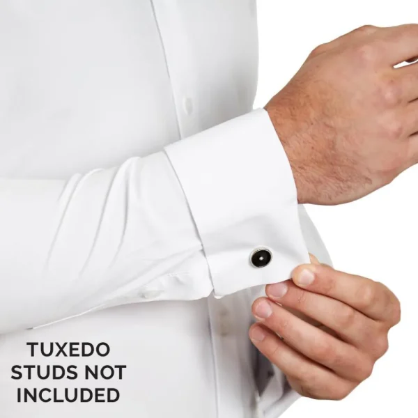 State and Liberty The Solid White Tuxedo Shirt | Dress Shirts