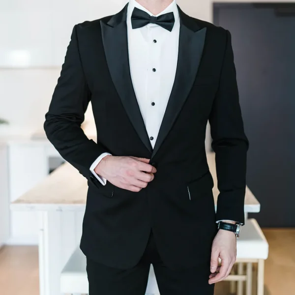 State and Liberty The Solid White Tuxedo Shirt | Dress Shirts