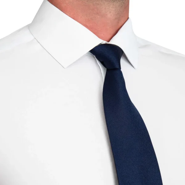 State and Liberty "The Stafford" Solid White Weave | Dress Shirts