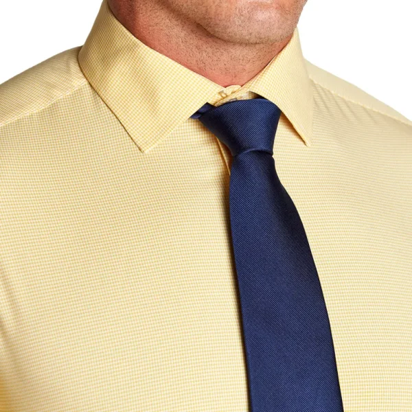 State and Liberty "The Stanley" Yellow Microcheck | Dress Shirts