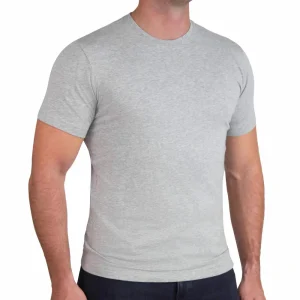State and Liberty "The Sutton" Heathered Light Grey Short Sleeve Crewneck | Polos | T-shirts