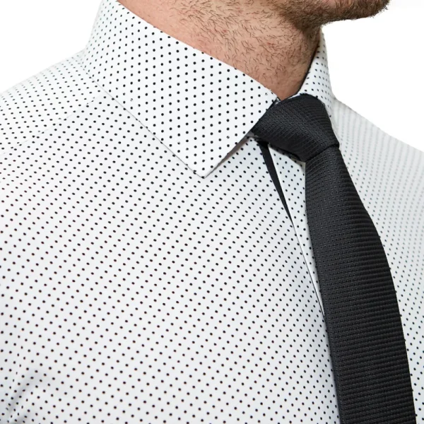 State and Liberty "The Tatar" White With Black Dots | Dress Shirts