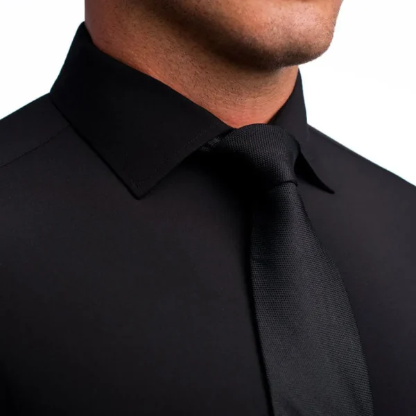 State and Liberty "The Von" Solid Black | Dress Shirts