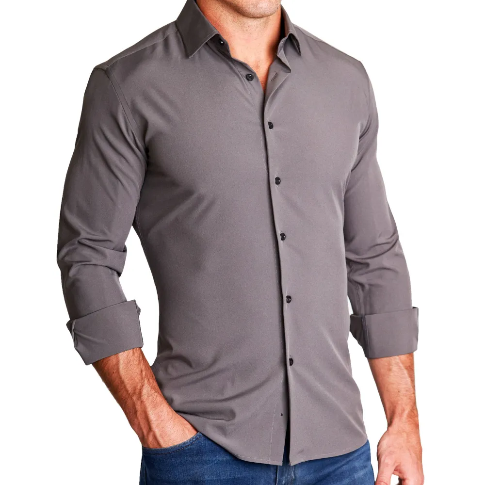 State and Liberty "The Wayne" Solid Grey | Dress Shirts
