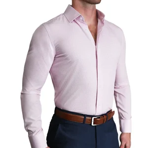 State and Liberty "The Winchester" Pink Weave | Dress Shirts