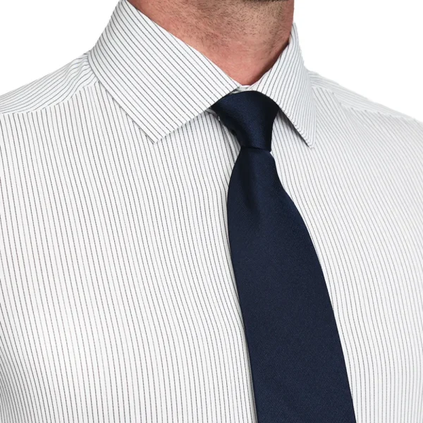 State and Liberty "The Wylder" Charcoal Chalked Pinstripe | Dress Shirts