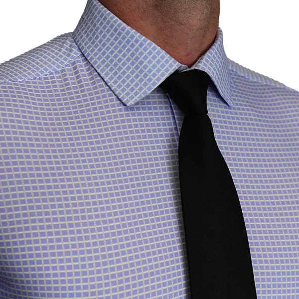 State and Liberty "The Xavier" Lavender with White Windowpane | Dress Shirts