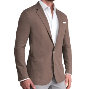State and Liberty Unstructured Linen Blazer - Taupe | Casual Blazers | Blazers