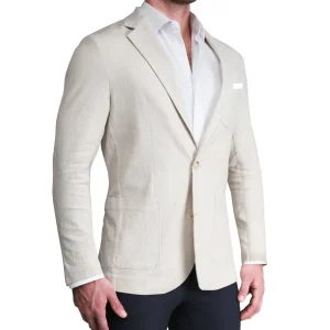 State and Liberty Unstructured Linen Blazer - Cream | Casual Blazers | Blazers