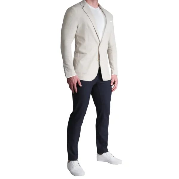 State and Liberty Unstructured Linen Blazer - Cream | Casual Blazers | Blazers