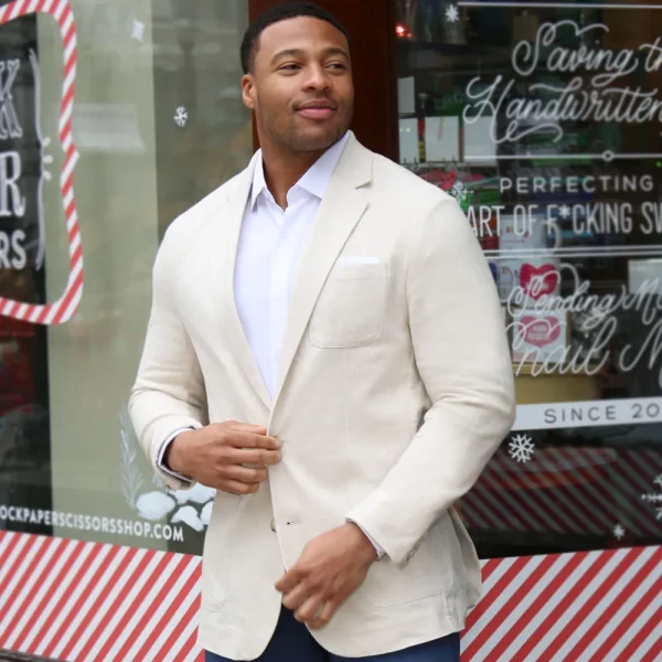 State and Liberty Unstructured Linen Blazer - Cream | Casual Blazers | Blazers